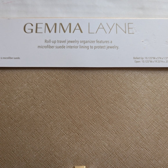 Gemma Layne Gold Jewelry Organizer Great For Travel - Picture 1 of 8